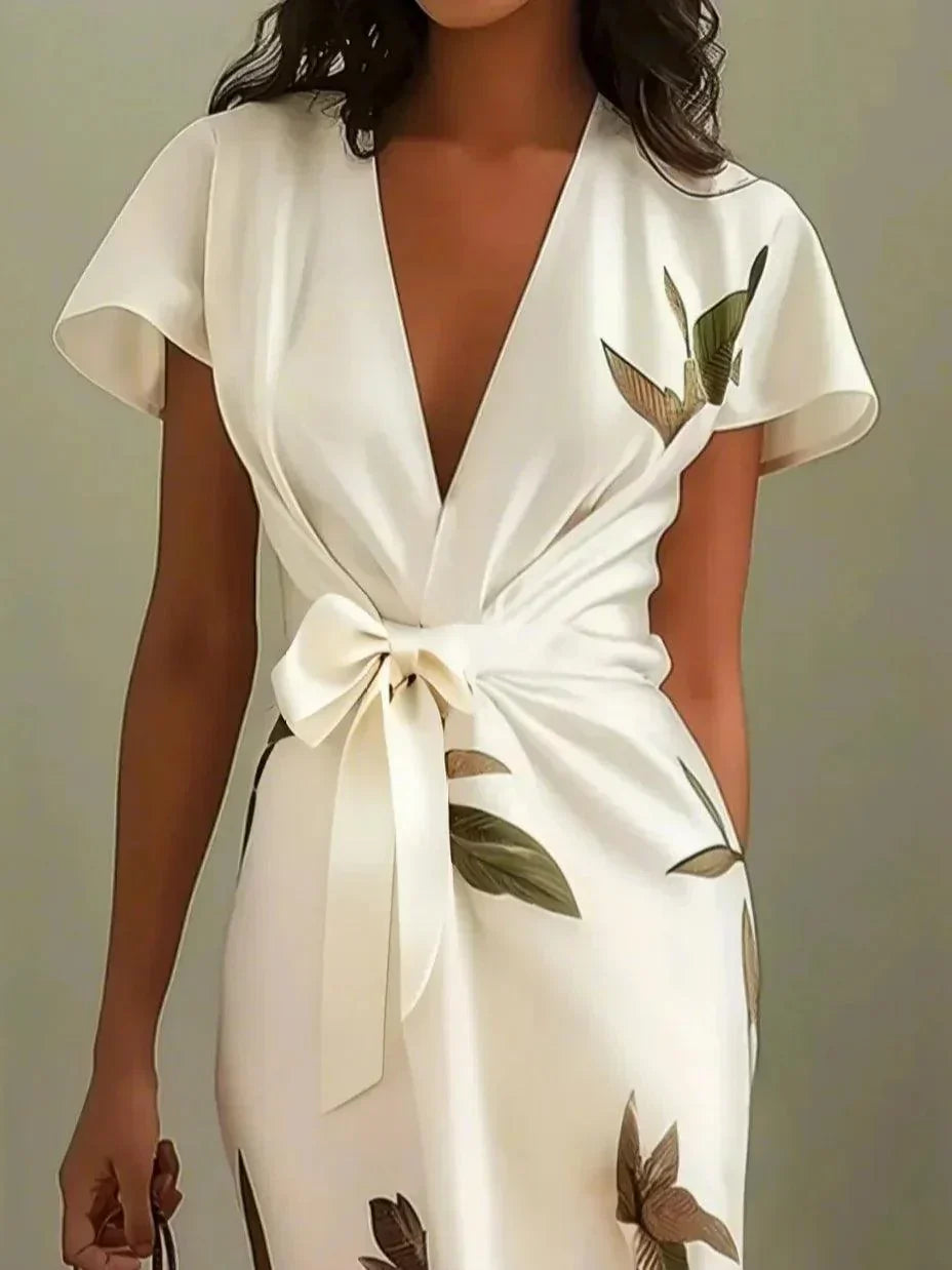 Amelia | Elegantes Floral-Wickelkleid