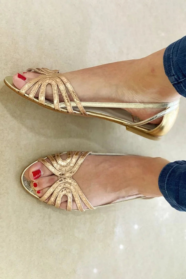 Éléonore™ | Goldene Sandalen Sommerlicht