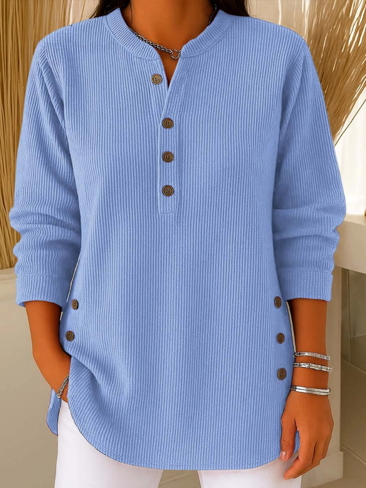 Lena | Henley-Tunika mit Knöpfen