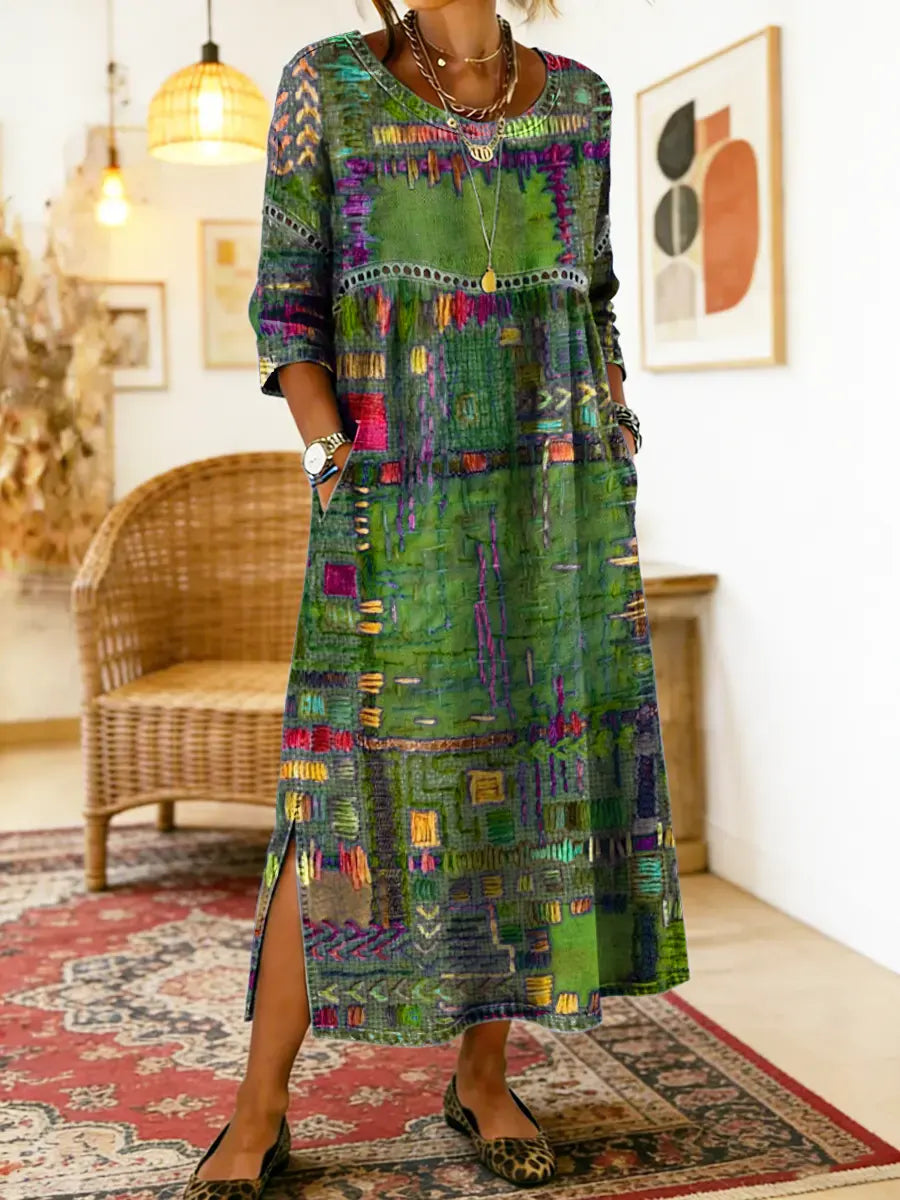 Eliana | Bedrucktes Midi-Kleid