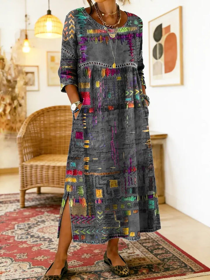 Eliana | Bedrucktes Midi-Kleid