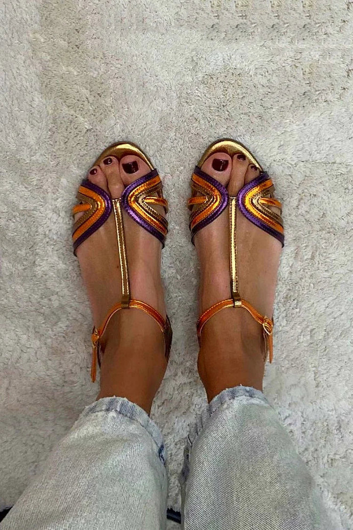 Viviana™ | Sandalen Mediterrane Farben