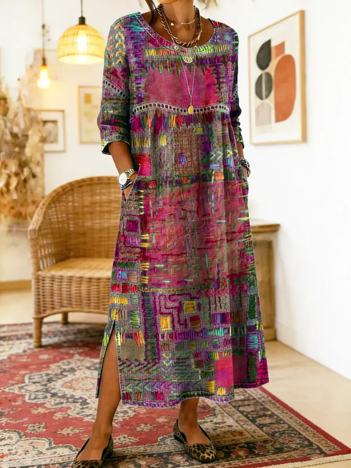 Eliana | Bedrucktes Midi-Kleid