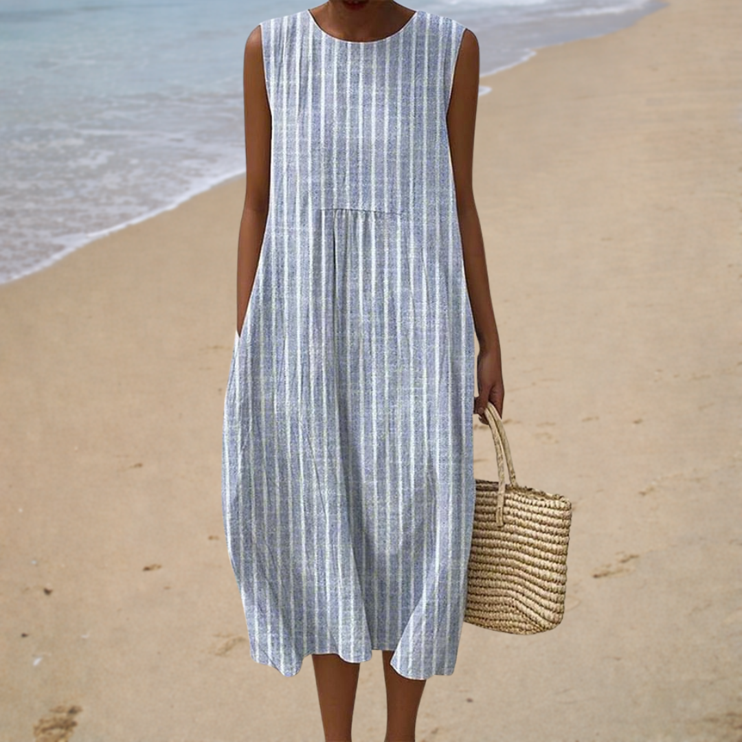 Bequemes ärmelloses Sommerkleid
