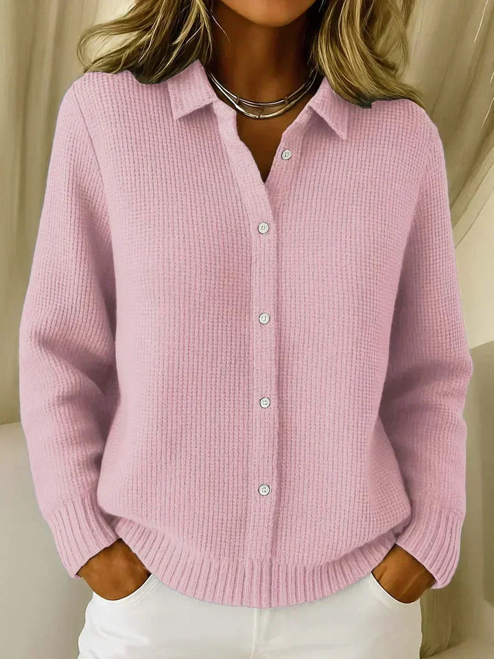 Hedwig | Strukturierte Strickjacke mit Knopfleiste