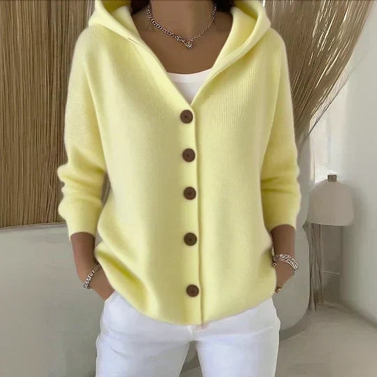 Heidi | Strickjacke mit Kapuze