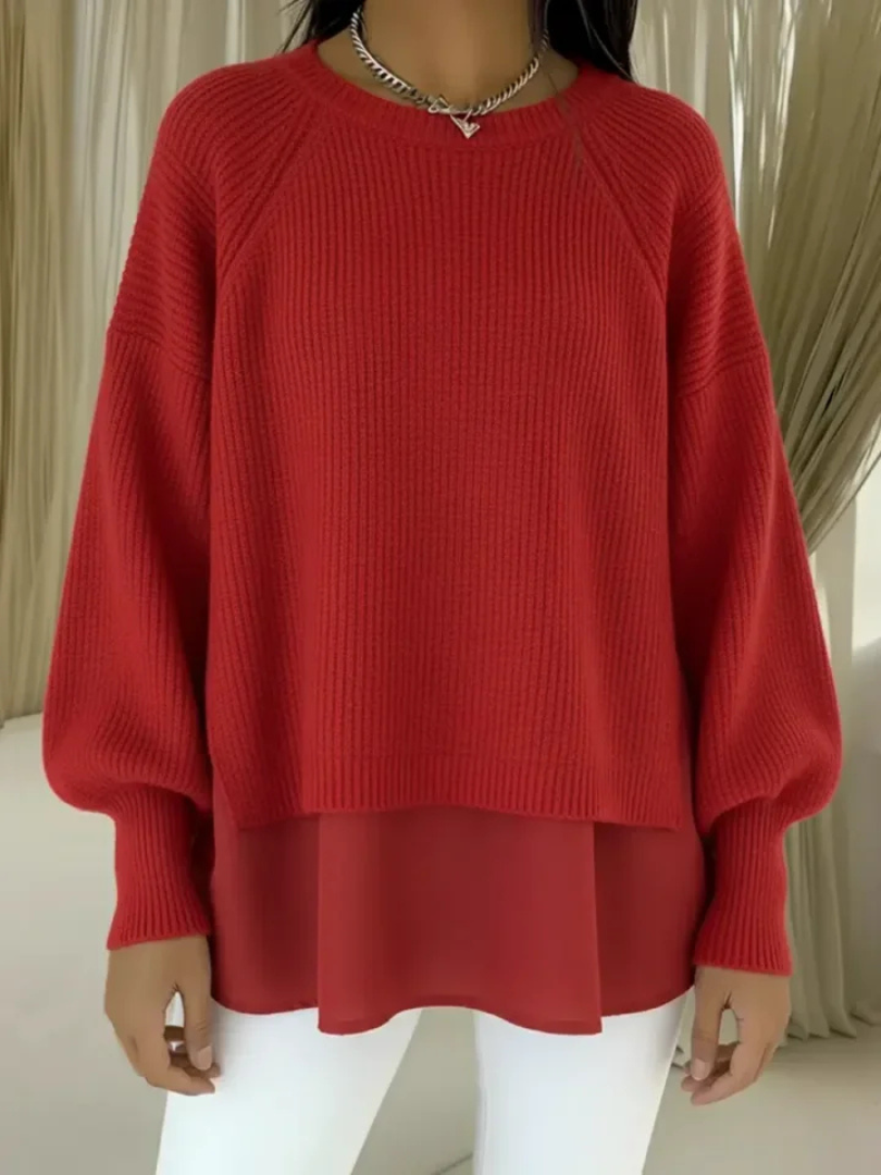 Gertrud | Strickpullover in Lagenoptik