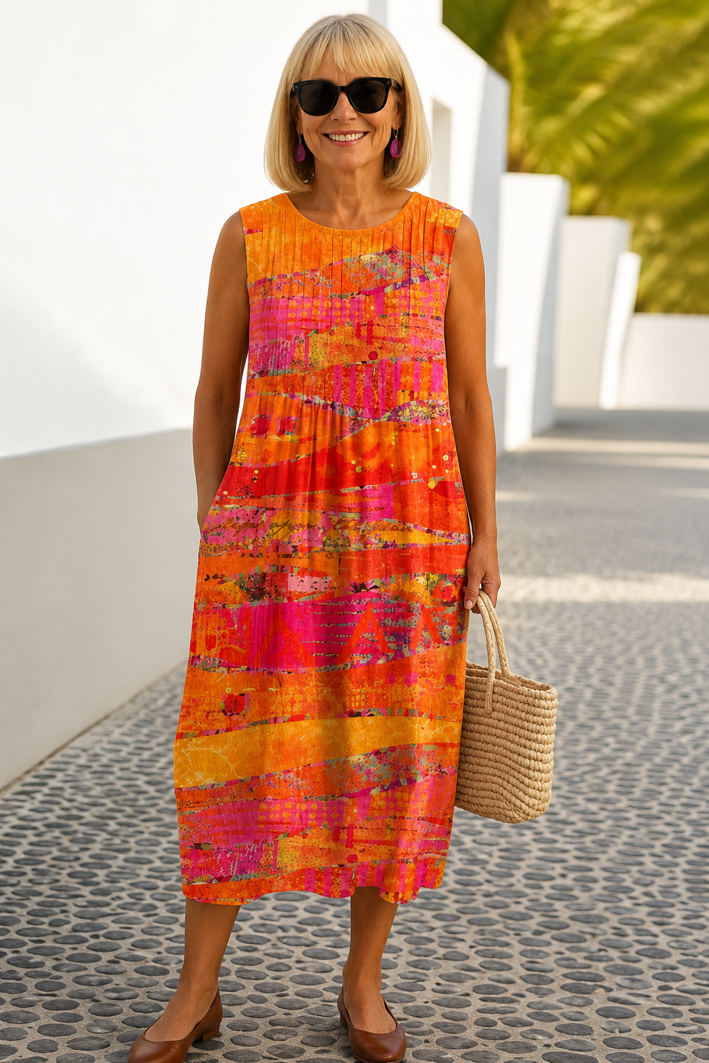 Faye™ Sunset Midi Kleid