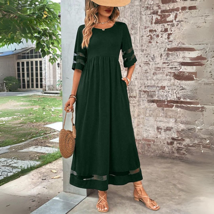 Aubrey™ – Schmeichelhaftes, Bauch-weg Midi-Kleid