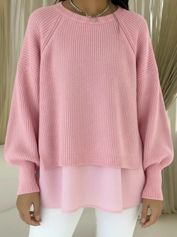 Gertrud | Strickpullover in Lagenoptik