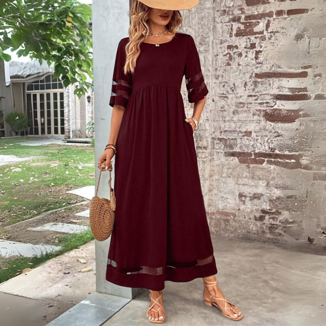 Aubrey™ – Schmeichelhaftes, Bauch-weg Midi-Kleid