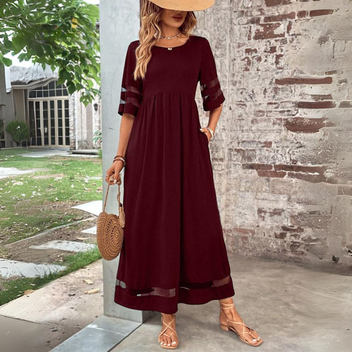 Aubrey™ – Schmeichelhaftes, Bauch-weg Midi-Kleid