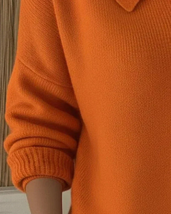 Hannelore | Strickjacke mit Kragen und Knopfleiste