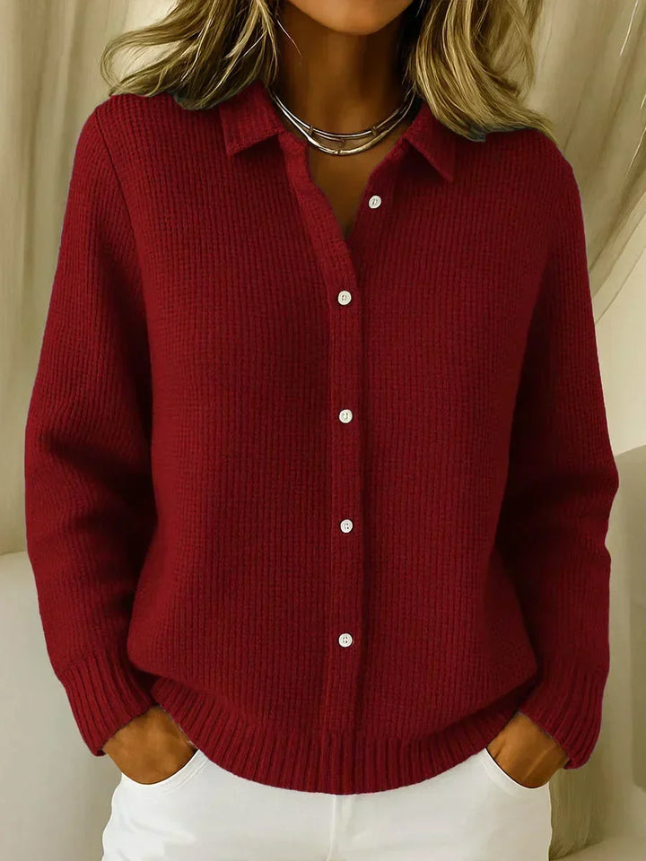 Katharina | Strukturierter Strickcardigan mit Knöpfen
