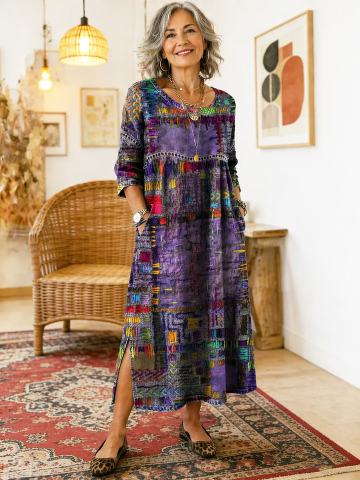Eliana | Bedrucktes Midi-Kleid