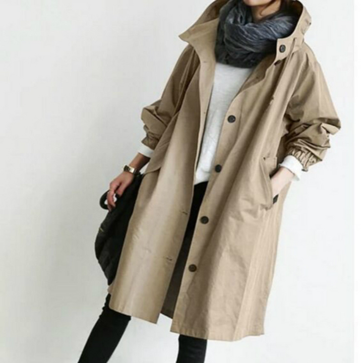 Kimberly Kapuzen-Trenchcoat | Damen Lange Oberbekleidung