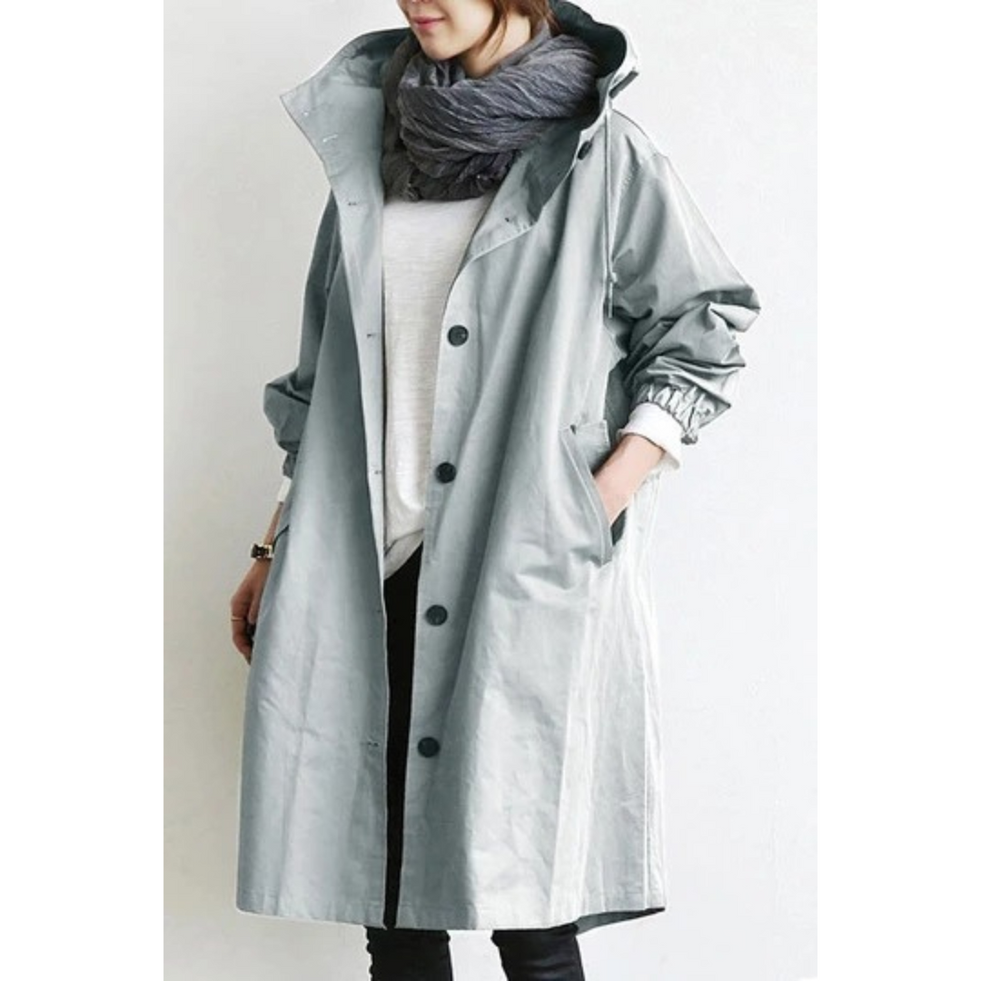 Kimberly Kapuzen-Trenchcoat | Damen Lange Oberbekleidung