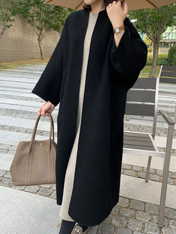 Elaina Langer Wollmantel | Stilvolle Damenoberbekleidung