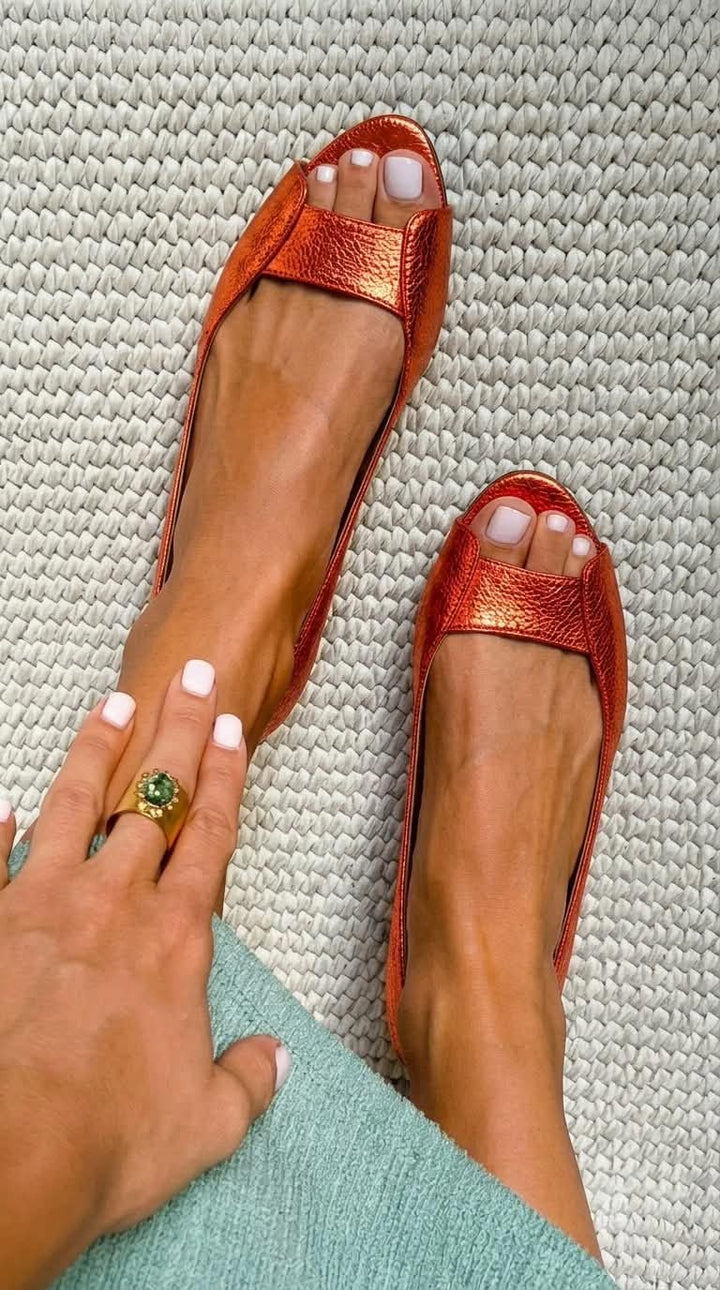 Adelina™ | Goldene Komfort Chic Sandalen