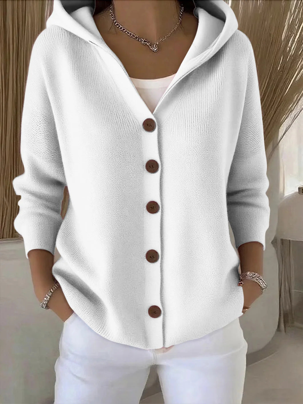 Heidi | Strickjacke mit Kapuze