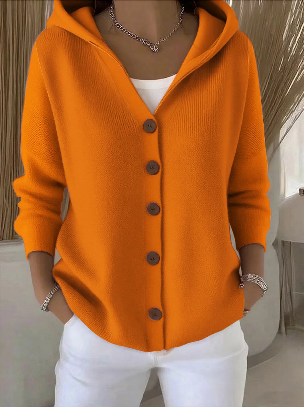 Heidi | Strickjacke mit Kapuze