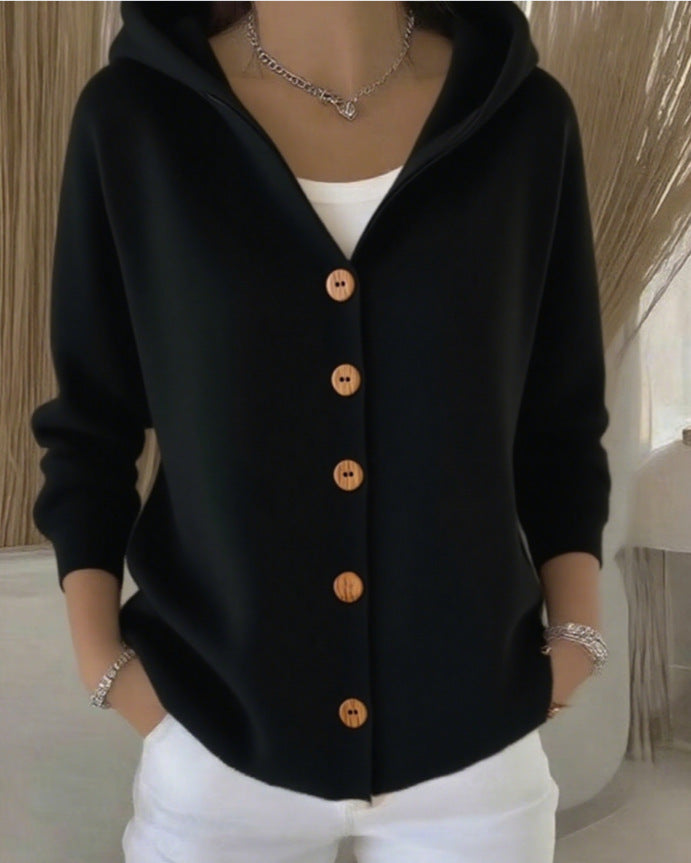 Heidi | Strickjacke mit Kapuze