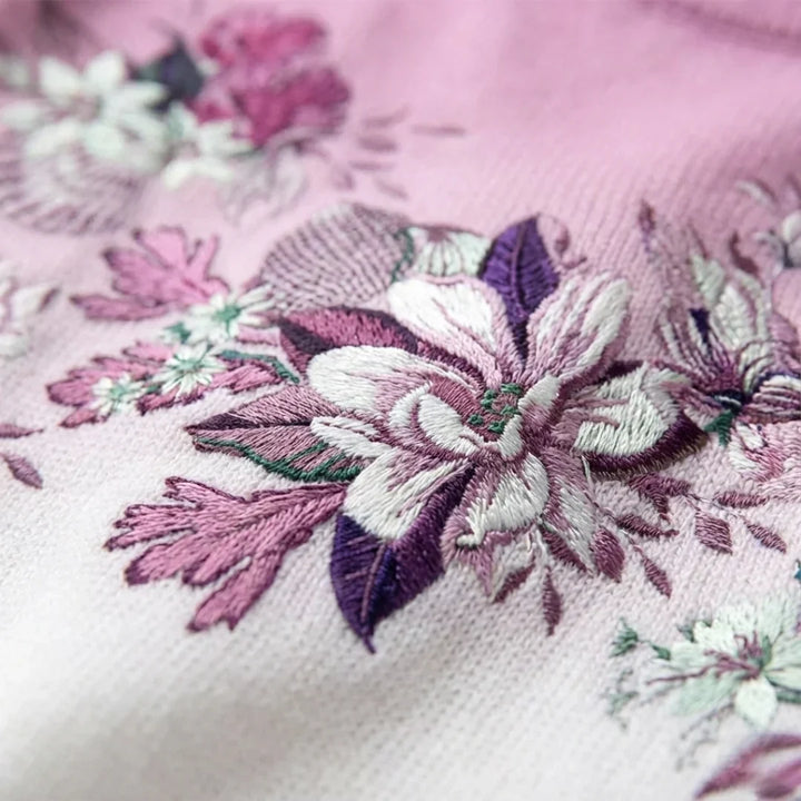 Johanna | Rollkragenpullover mit Blumenmuster