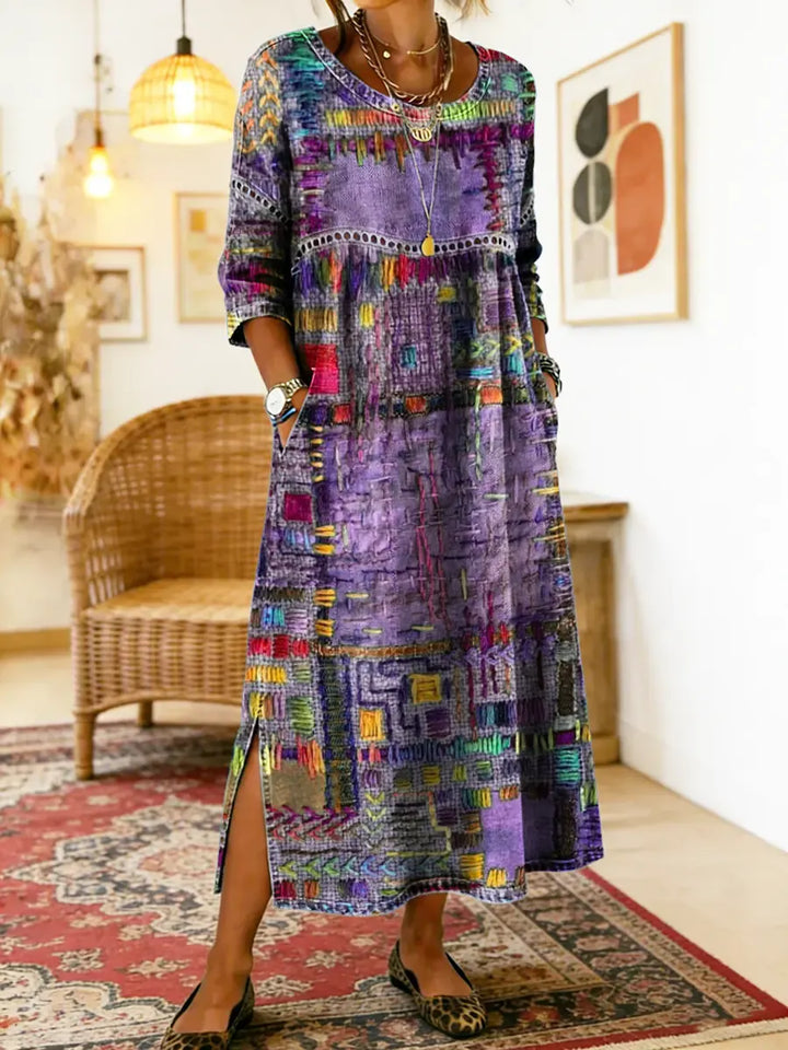 Eliana | Bedrucktes Midi-Kleid