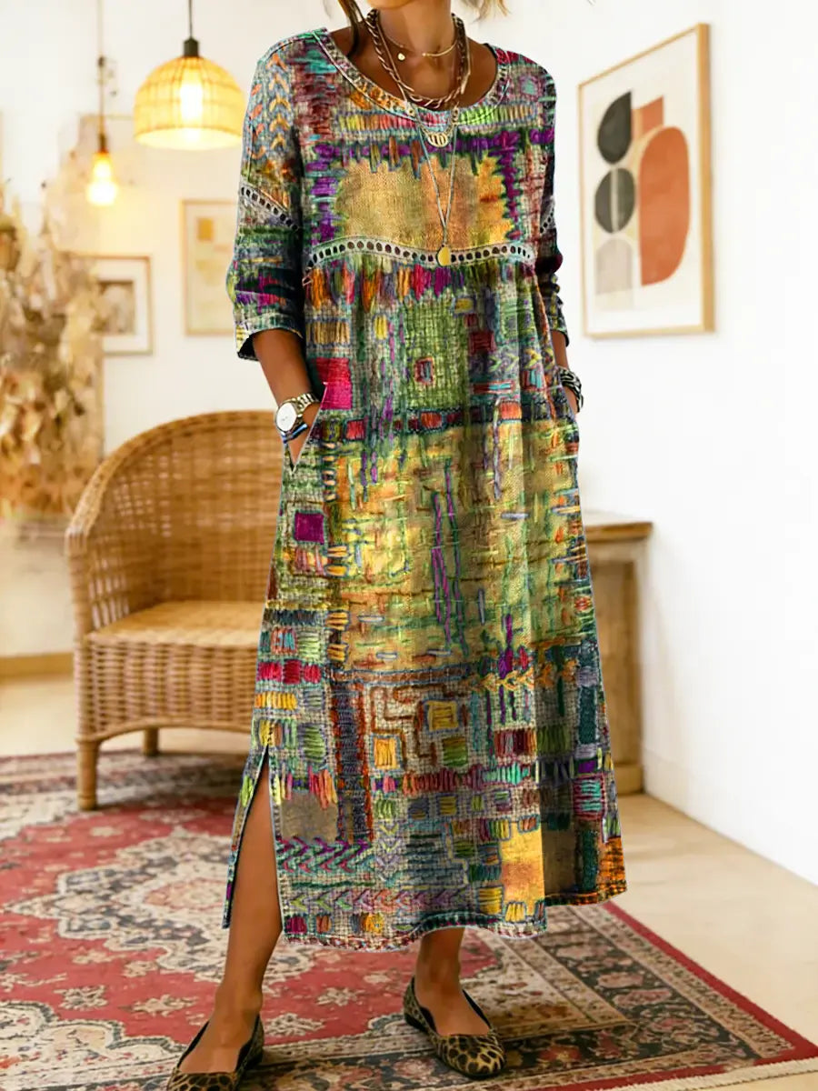 Eliana | Bedrucktes Midi-Kleid
