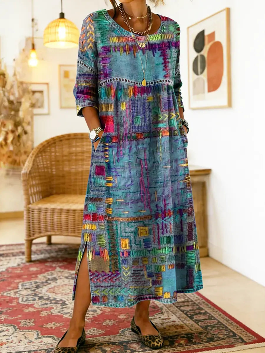 Eliana | Bedrucktes Midi-Kleid
