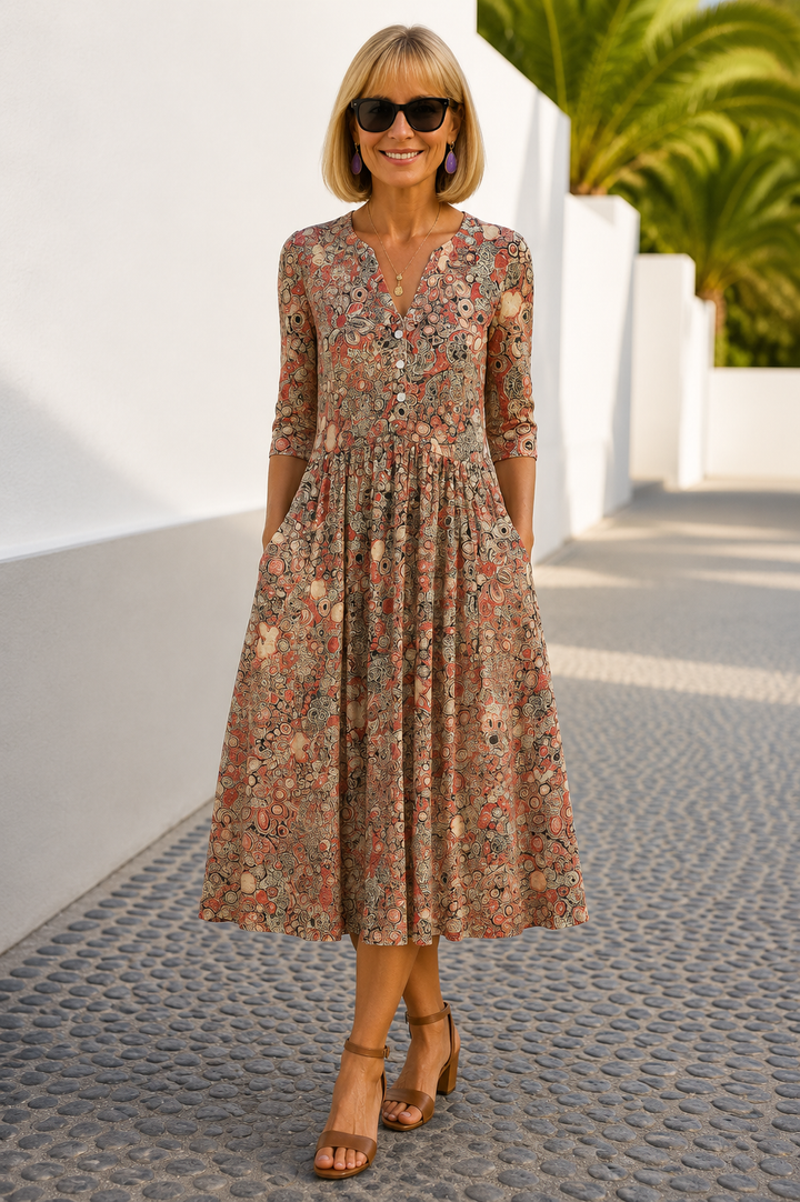 Constance | V-Ausschnitt Kleid