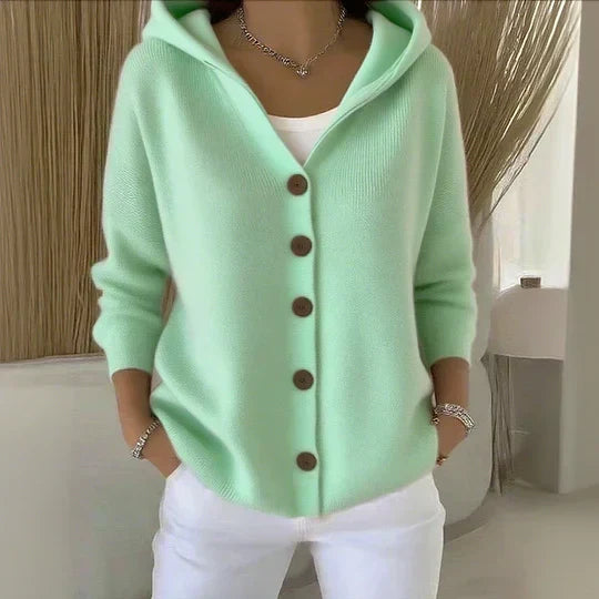 Heidi | Strickjacke mit Kapuze