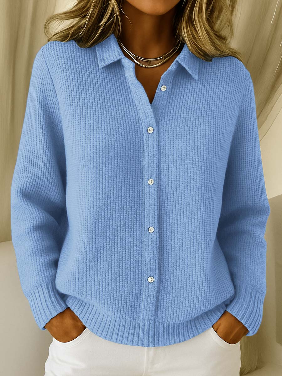 Katharina | Strukturierter Strickcardigan mit Knöpfen