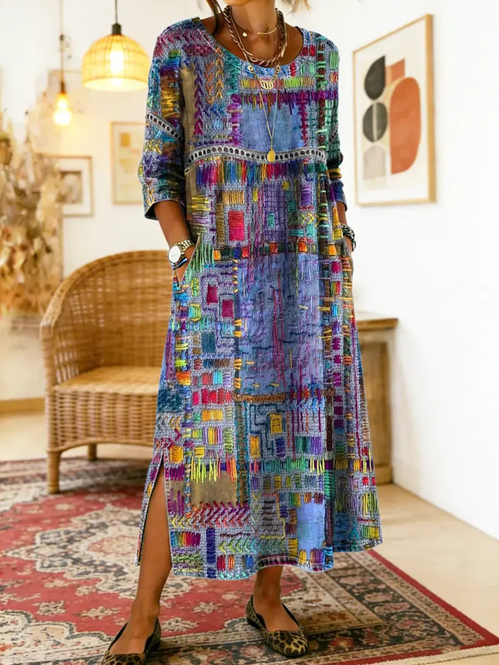 Eliana | Bedrucktes Midi-Kleid
